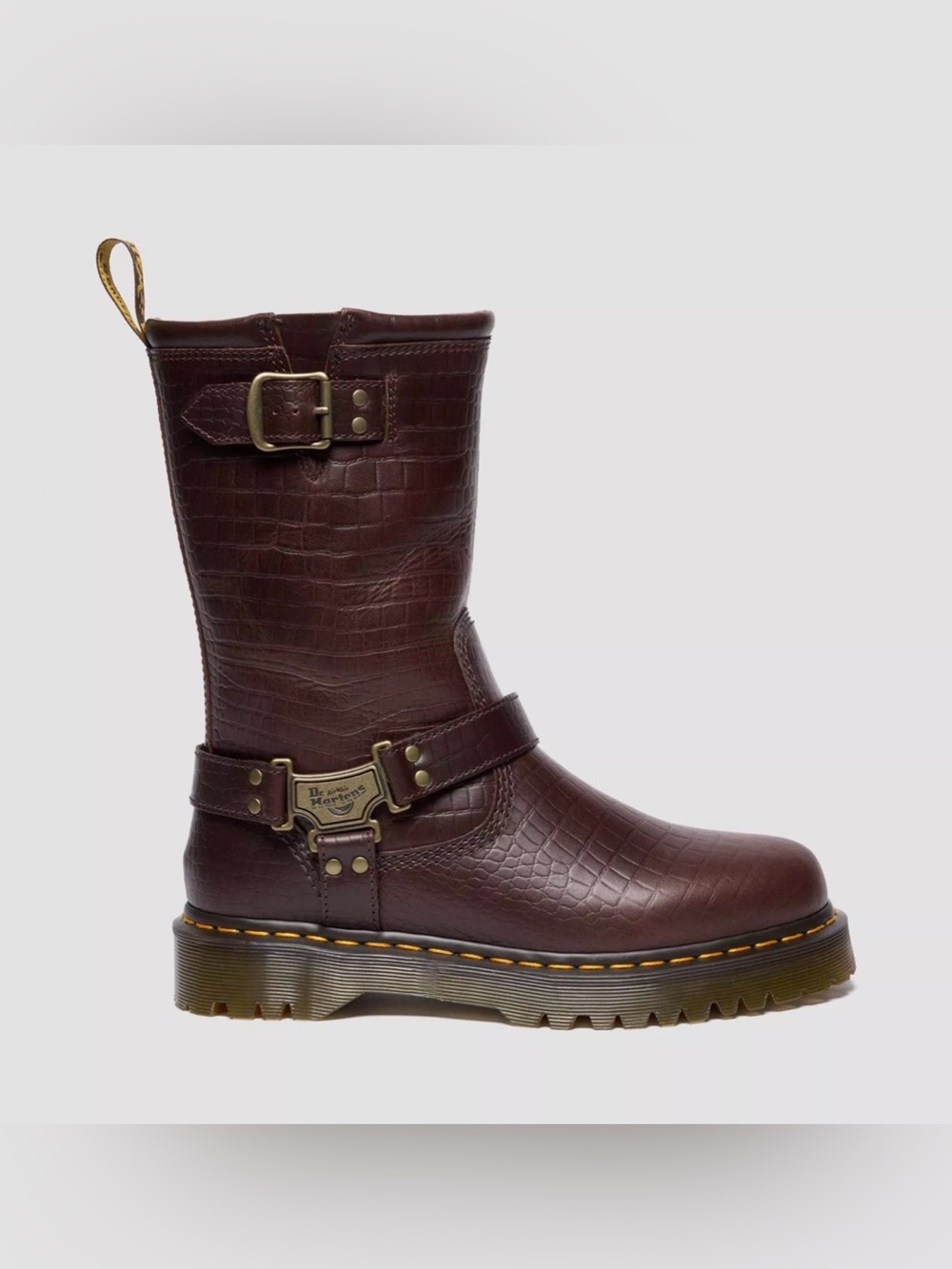 Dr Martens Anistone HI Biker Boots
Reptile Leather Embossed. MSRP $200. Size 8 - Picture 6 of 17